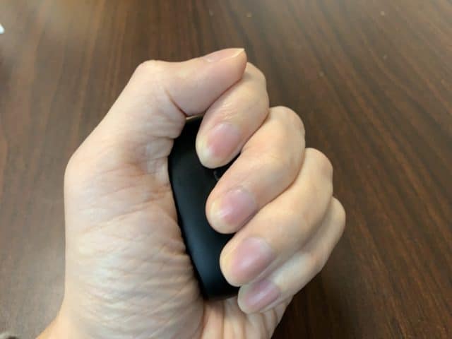 手で持ってみる