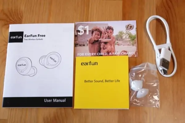 EarFun Free 付属品