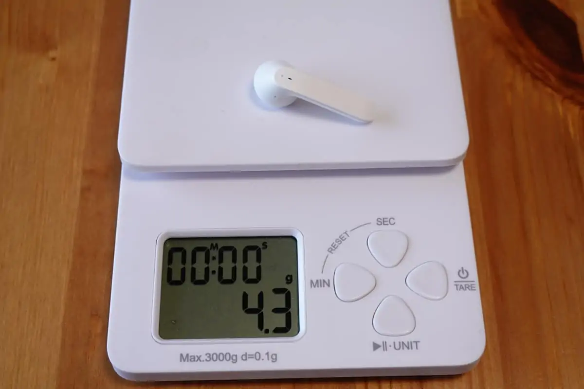 Wireless Earphones Light Style 2 (CHE-632)の本体重量4.3g