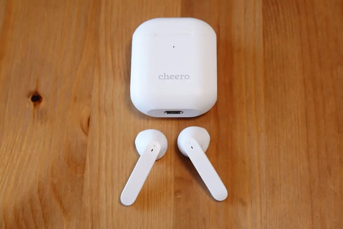 Wireless Earphones Light Style 2 (CHE-632)をケースから取り出す