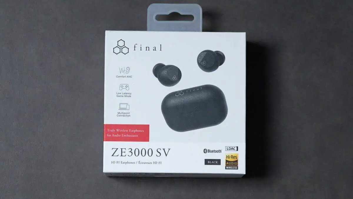 final ZE3000 SV ブラック ワイヤレスイヤホン final ZE3000 SV ワイヤレスイヤホン Bluetooth カナル型 ノイズ