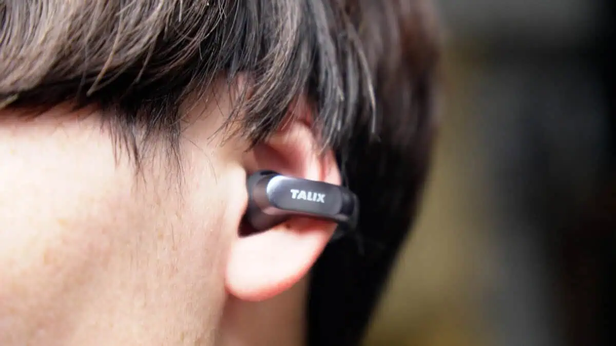 超軽量設計で快適！イヤーカフ型ワイヤレスイヤホン「TALIX AuraHalo