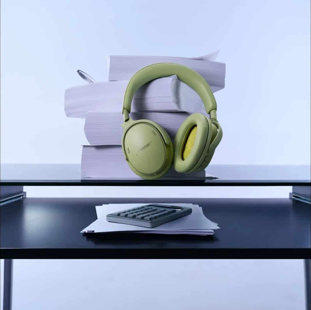 Bose QuietComfort Headphones 第2世代 ユーカリグリーン 内側のイエロー差し色