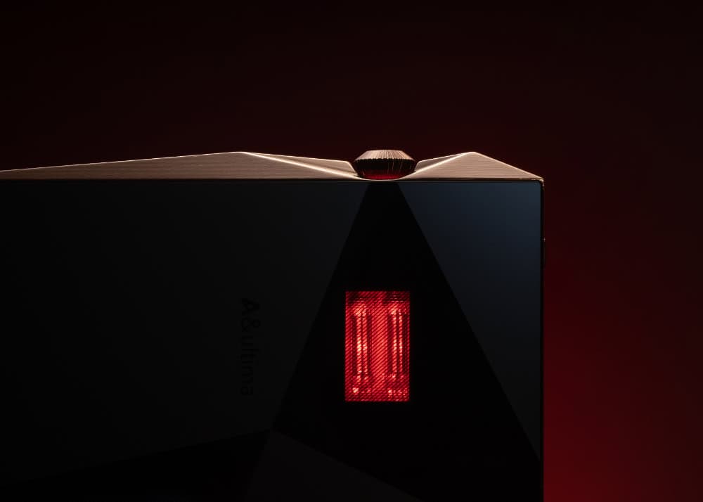 SP4000T Copper背面の真空管ウィンドウ